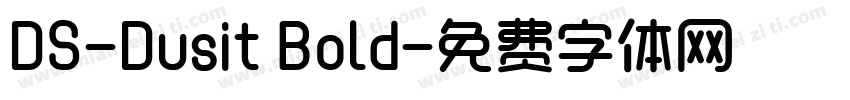 DS-Dusit Bold字体转换